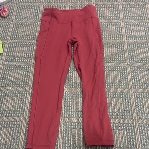 Lululemon Athletica Red Leggings